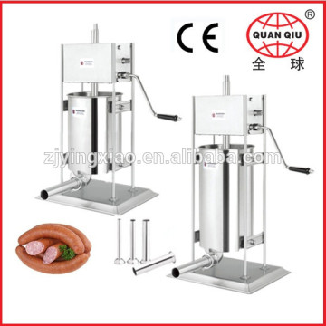 Vertical manual vacuum sausage filler stuffer