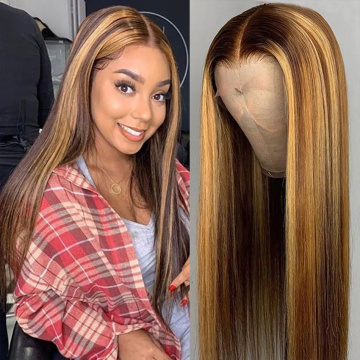 Ang tul-id nga Bob Wigs Hair Hair HD Full Front Front Wig barato nga Birhen Hair Transparent Lace