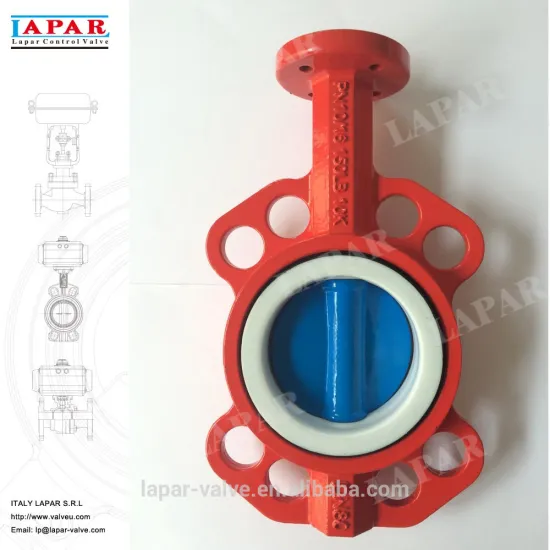 LAPAR Center Line Type DI Resilient Seated Butterfly Valve, Wafer Butterfly Valve PN10/16 ASME CLASS 150 JIS 10K