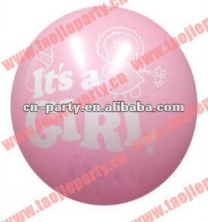 It's a Girl Printed Latex Balloon