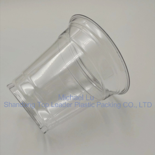 10oz clear pet cup recyclable for ice cream