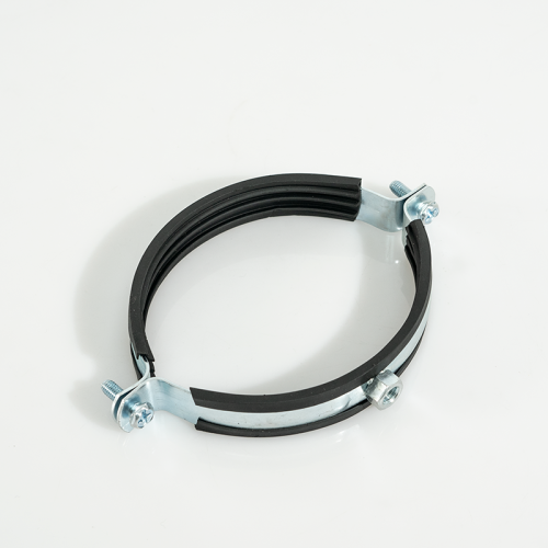 Adjustable Pipe Rubber Clamp with Screw and Spring Mechanism
