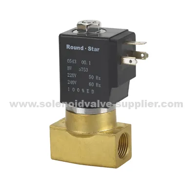 2way Brass Ip65 Water G3/8" Dn10mm Pneumatic Solenoid Valve 