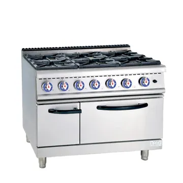K013 Heavy Duty 6 Burners Gas Cooking Range