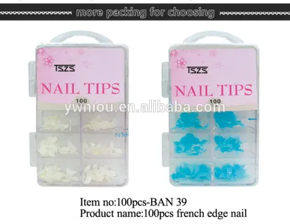 100pcs French False Acrylic Nail Art Tips Edge Form edge nail tips