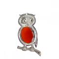 Owl Necklace Healing Crystal Stones Pendant Necklaces for Women Men Gemstone Jewelry for Reiki Spiritual Energy Lucky