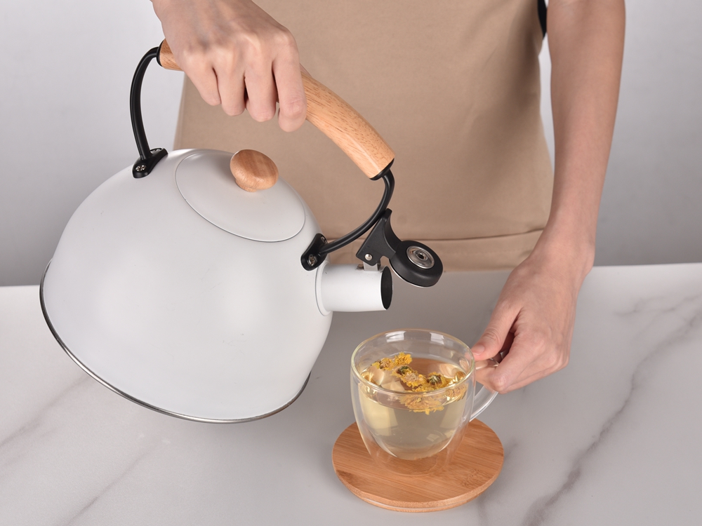 Simple Touch Whistle Spout kettle stainless steel