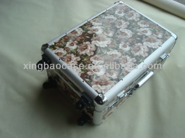 Luggage vanity case,hard case trolley,PVC hard shell luggage