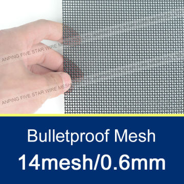 304/316 Stainless Steel Bulletproof Mesh 14 mesh/0.6mm