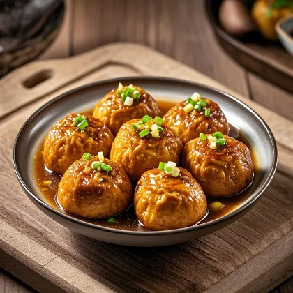 Traditional Stuffed Gluten with Minced Pork