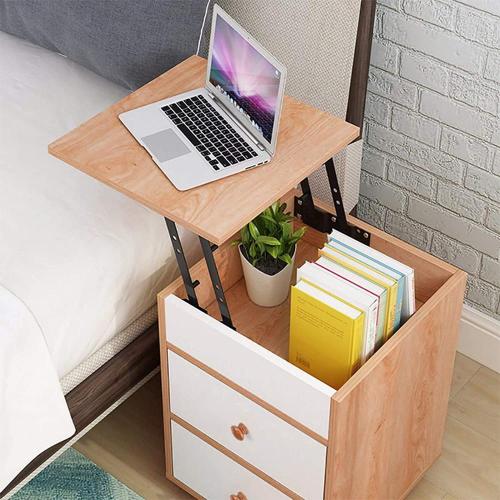 Nightstand Bedside Table Locker Double Drawer Nightstand and Lifting table Manufactory