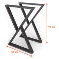 Y Frames Coffee Dining Table Legs Metal