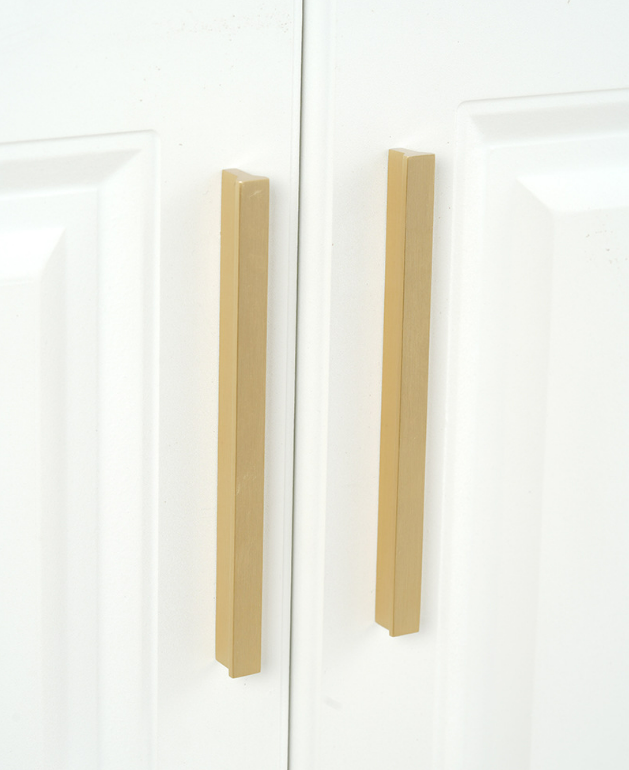 brushed brass pulls