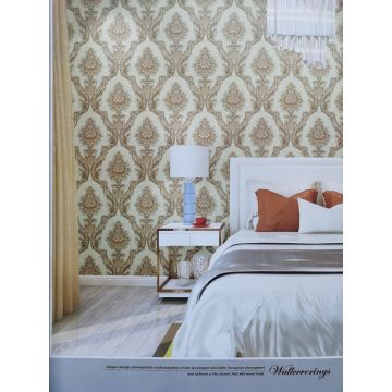 Bedroom PVC Designer Wallpaper 350g 1.06m