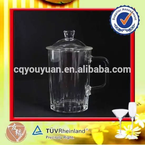 Superior quality cheap fancy glass tea cup set 250ml