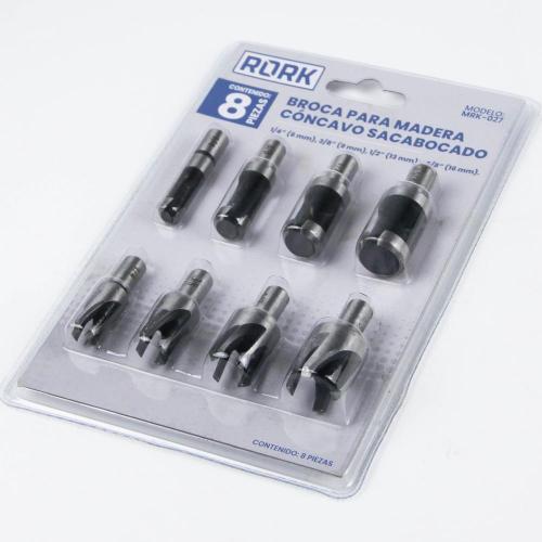 8pcs wood drill bits