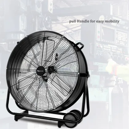 High Velocity Industrial Drum Fan for Warehouses and Garages