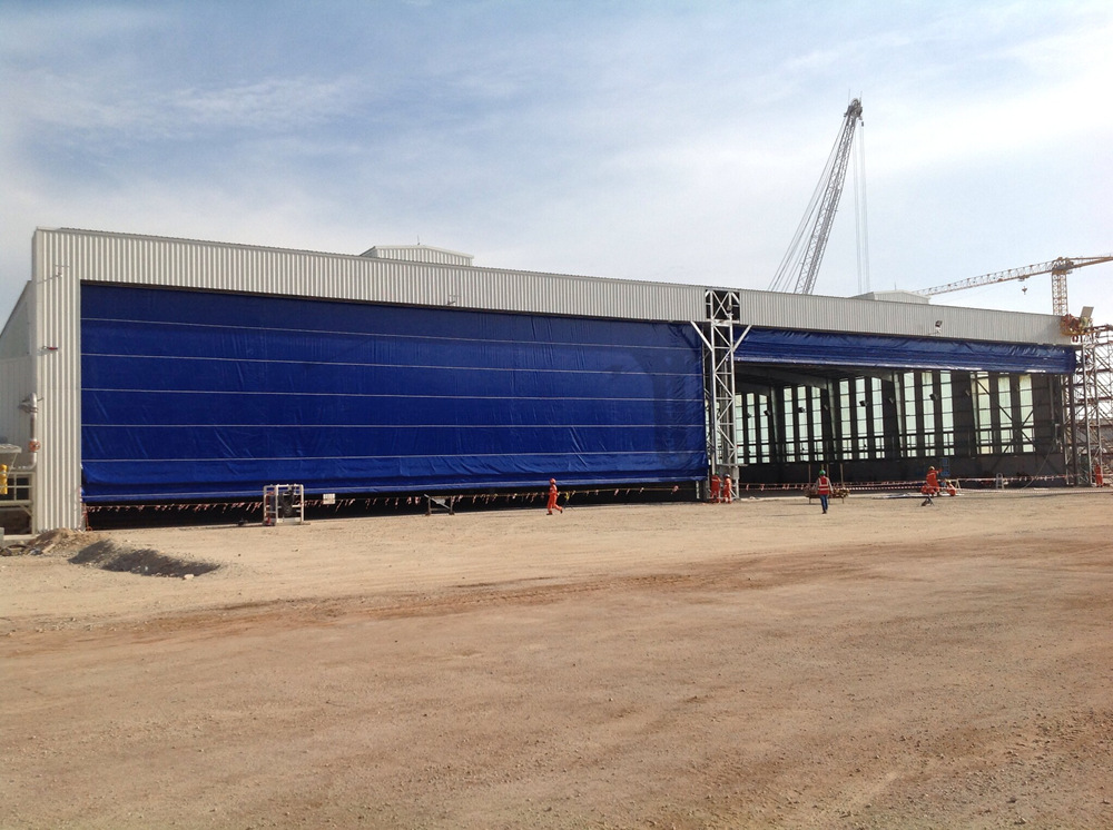 major photo pvc lifting hangar door