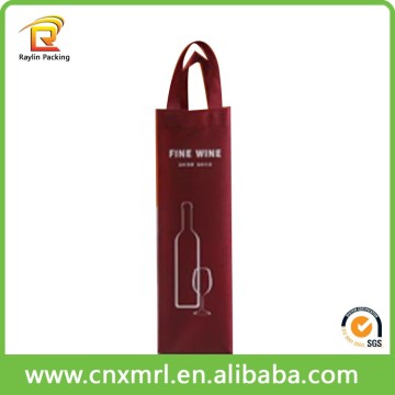 Custom wine packaging non woven bag sewing machine beer non woven carry bag non woven wine bag