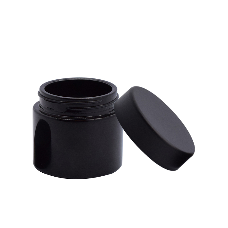 Personalized black glass storage jar provider