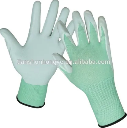 Nitrile rubber coated work gloves