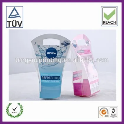 clear shampoo packaging box