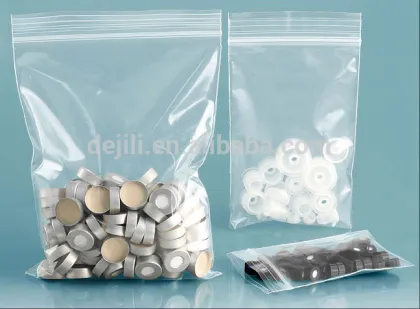 Poly Polyethylene transparent grip zipper bag reclosable press seal zipper bag