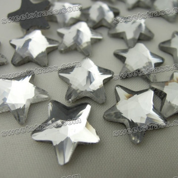 Wholesale hotfix crystal flat back Rhinestone Multi facet Star Shape