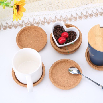 Rounds Natural Wooden Cork Coasters Copa Mat