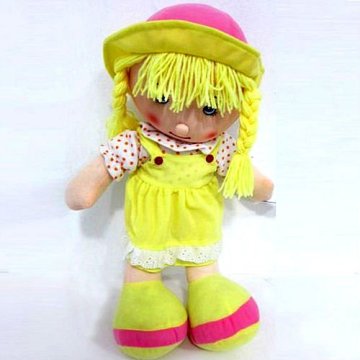 plush fabric rag doll