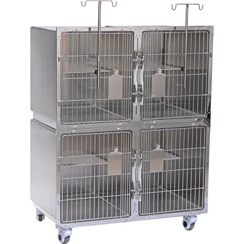 Stainless Steel ICU Oxygen Dog Cage for Veterinary Use