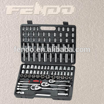100-pc 1/4"&3/8"&1/2" Drive Socket Set