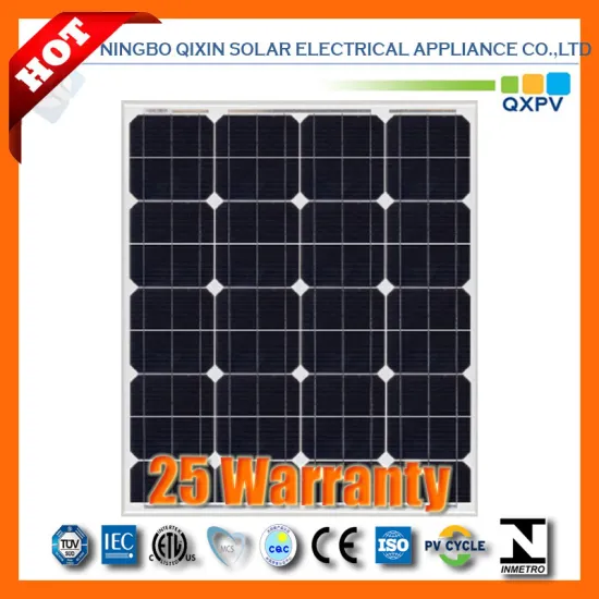 75W 156*156mono-Crystalline Solar Panel