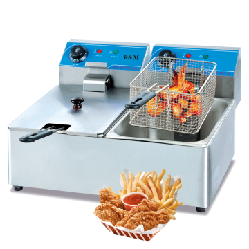 Portable 220V Stainless Steel Electric Deep Fryer for Corn Dogs and More