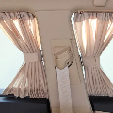 2Pcs 50S Elastic Car Side Window Sunshade Curtains Auto Windows Curtain Sun Visor Blinds Cover Car-styling