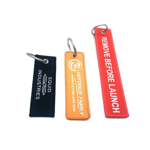 Fabric Woven Keychain Diy Fabric Strap Key Tag