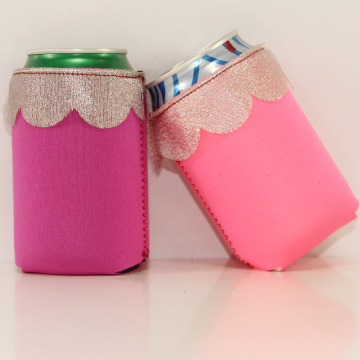 Wedding gifts Lace Design Neoprene Can Holder Koozie