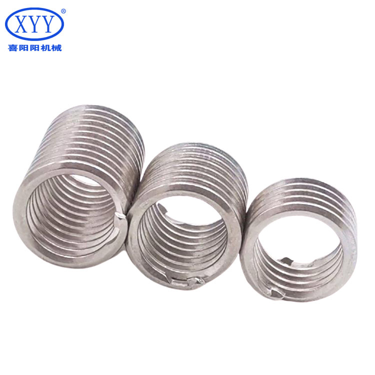 M3 Tailless Threaded Insert Fastener Custom Coil Wound Steel 304 Stainless Steel Screw Manufactured Wire Wound Fastener Producer
