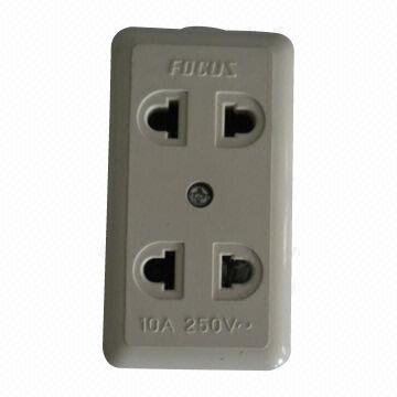 Multi-2 holes power strips, standard grounding/non-grounding/grounding