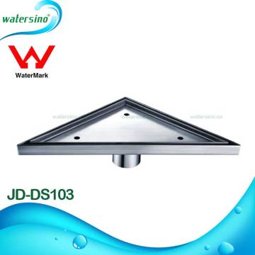 JD-DS103 Stainless steel brushed triangular design floor drainer