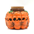 Skull Pumpkin Head Hand Painted Smoking Jar