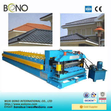 Corrugated roofing tiles roll forming machine