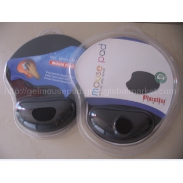 Gel Mouse Pads with  Wrist Rest. PU Base/Branding/