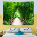 Partition curtain tapestry fabric