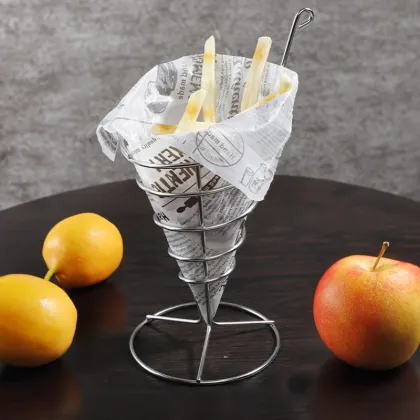 French Fries Holder with Sauce Dippers