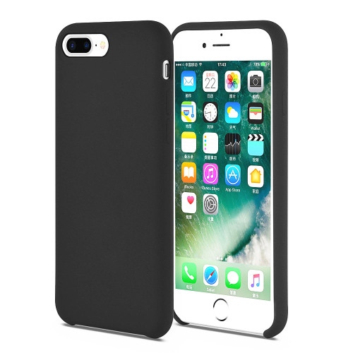 Soft full coverage liquid silicone iphone 7 plus case