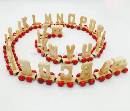 Alphabet train wooden train educational combinations train toy