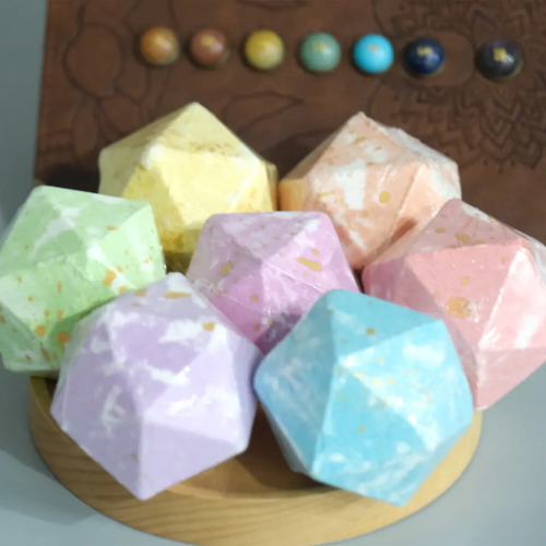 Healing Crystal Fizzy White Bath salt Bombs Ball