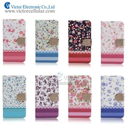 China factory Hot Newest Mobile Phone FLIP leather Case Cover for Samsung galaxy NOTE 4