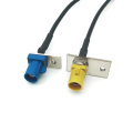Automotive Fakra Flange Panel Mount Male Plug Connector